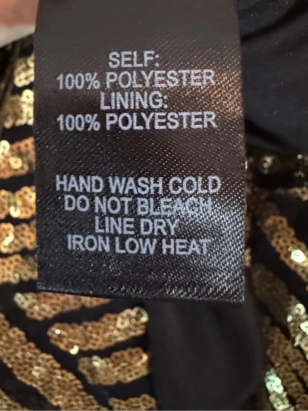 Lulu's Gold and Black Sequin Geometric Mini Dress - Picture 4 of 11